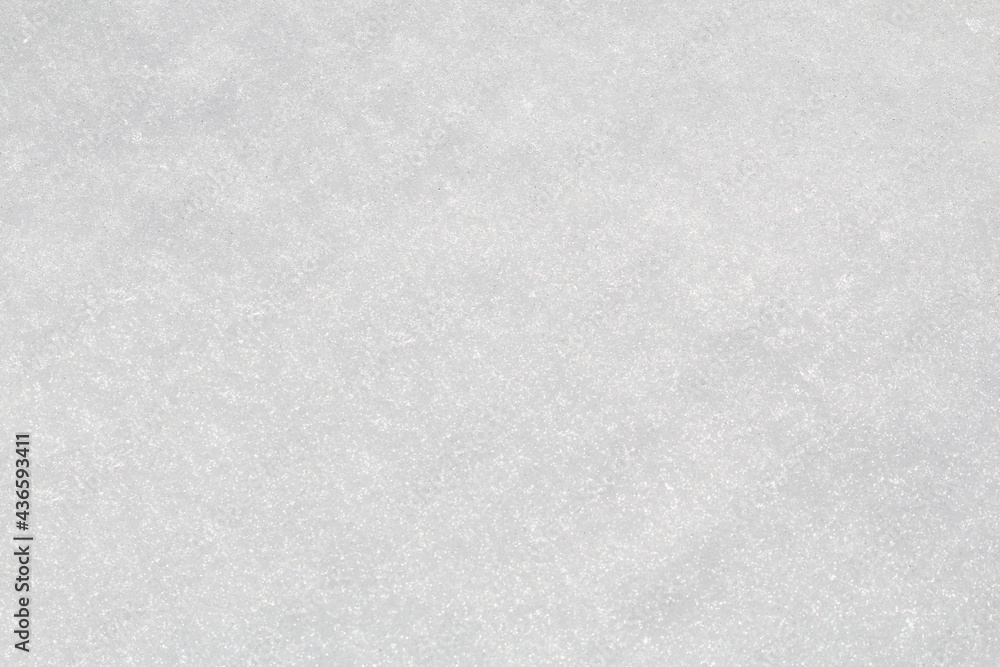 Fototapeta premium Winter snow. Snow texture Top view of the snow. Texture for design. Snowy white texture. Snowflakes.