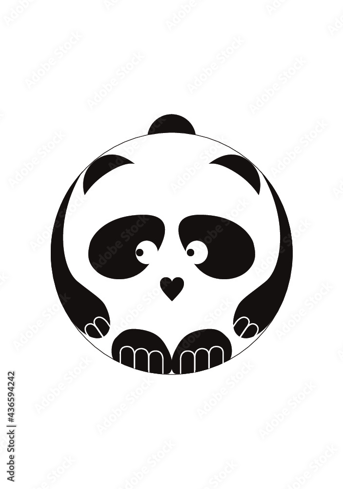 Fototapeta premium コロコロパンダ