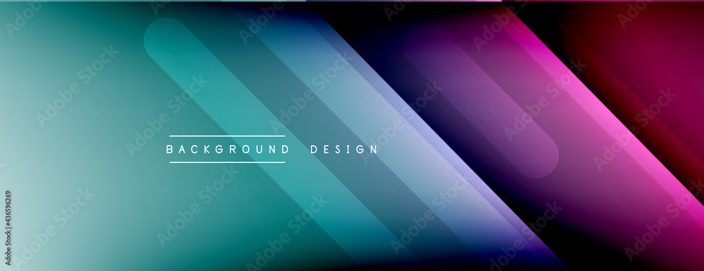 Dynamic lines abstract background. 3D shadow effects and fluid gradients. Modern overlapping forms