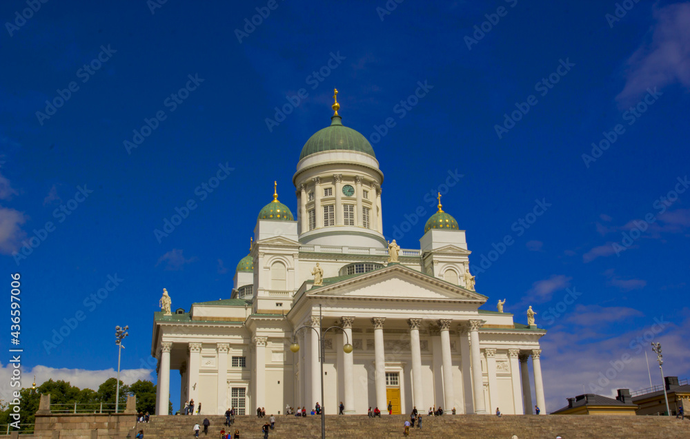cathedral of helsinki in helsinki, finland in summer vacation