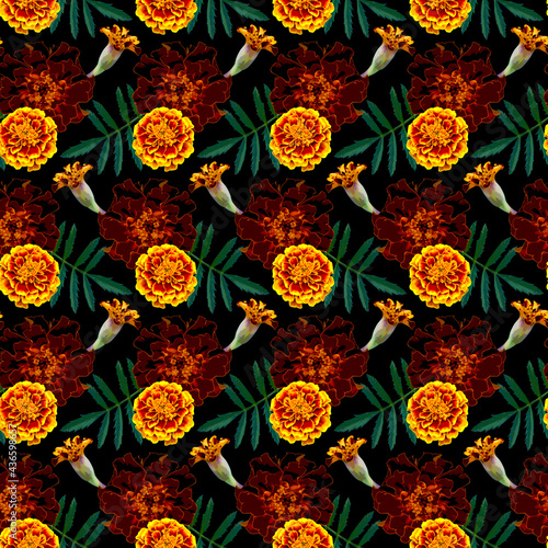 Seamless pattern with brown...