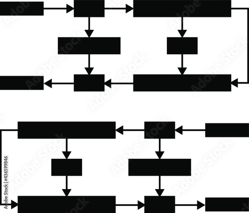 information architecture icon. diagram, flowchart vector