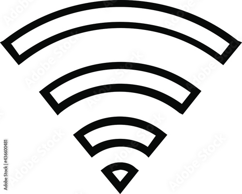 Wifi Signal icon wireless symbol connection vector image