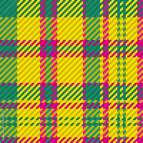 Seamless pattern of scottish tartan plaid. Repeatable background with check fabric texture. Vector backdrop striped textile print.