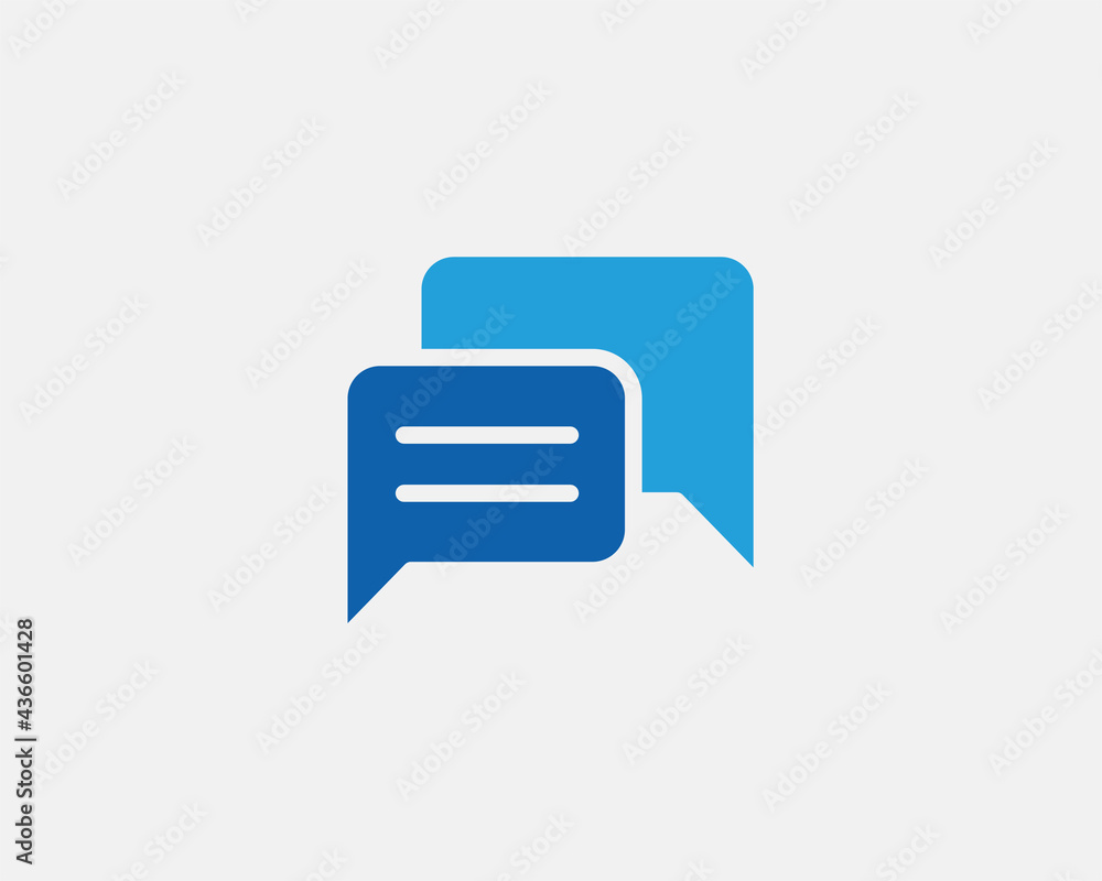 Chat icon vector design element. Talk bubble speech sign. Dialogue balloon. Chat icon vector design element. Talk bubble speech sign. Dialogue balloon.