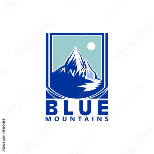 Wild blue mountain logo inspiration