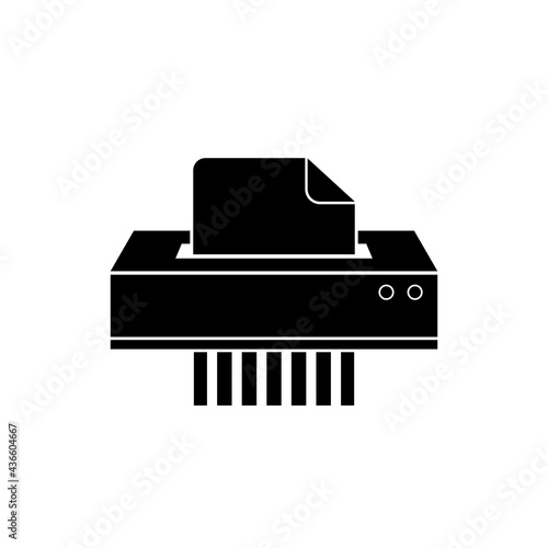 Paper shredder icon isolated on white background