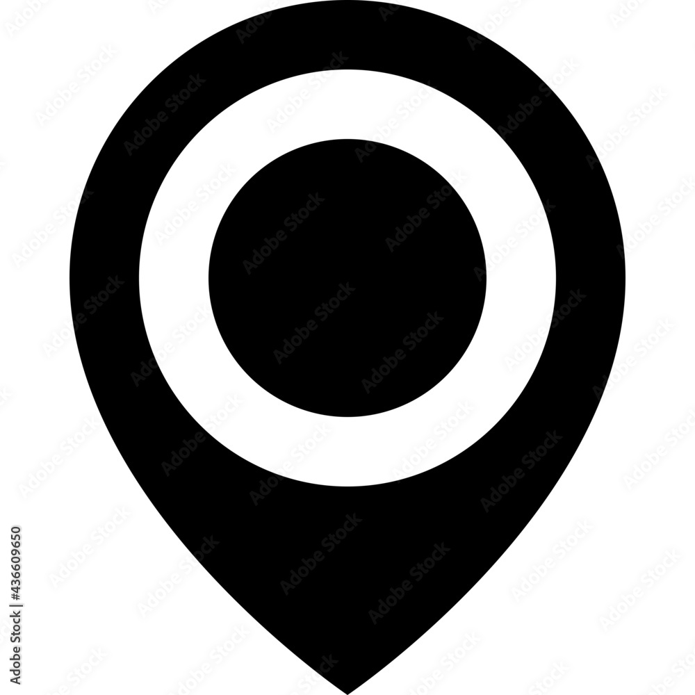 Map Pin Vector Solid Icon Map Pin Vector Solid Icon