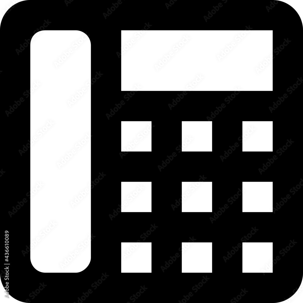 Landline Vector Solid Icon