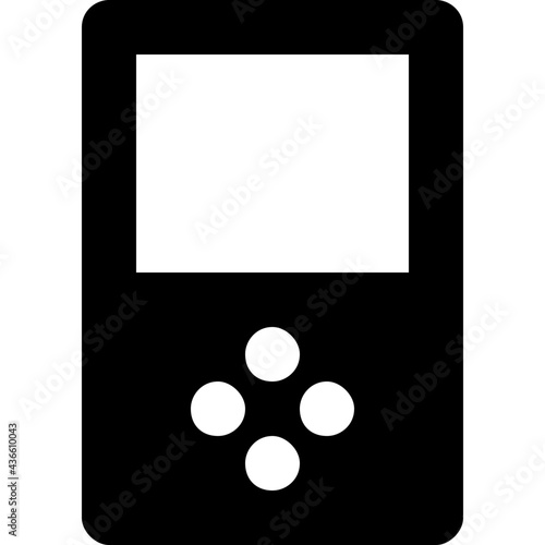 Gameboy Vector Solid Icon