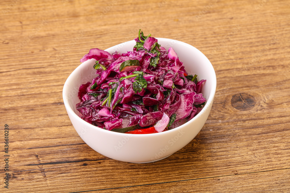 Pickled red cabbage with herbs Pickled red cabbage with herbs