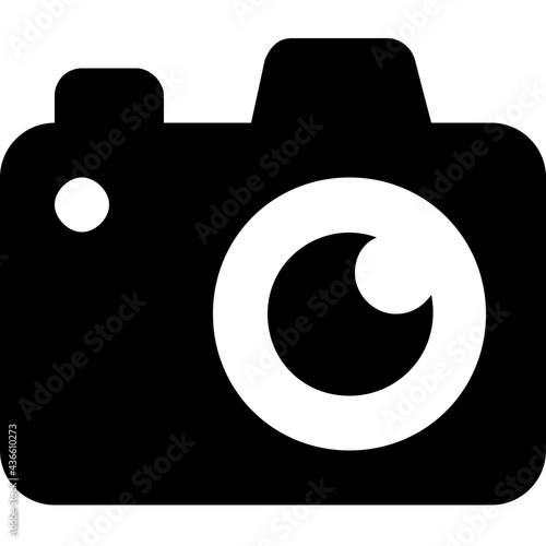 Camera Vector Solid Icon