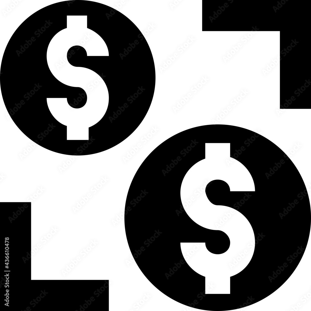 Dollar Vector Solid Icon Dollar Vector Solid Icon