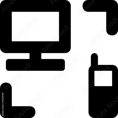 Networking Vector Solid Icon