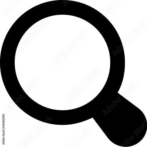 Magnifier Glyph Vector Icon 