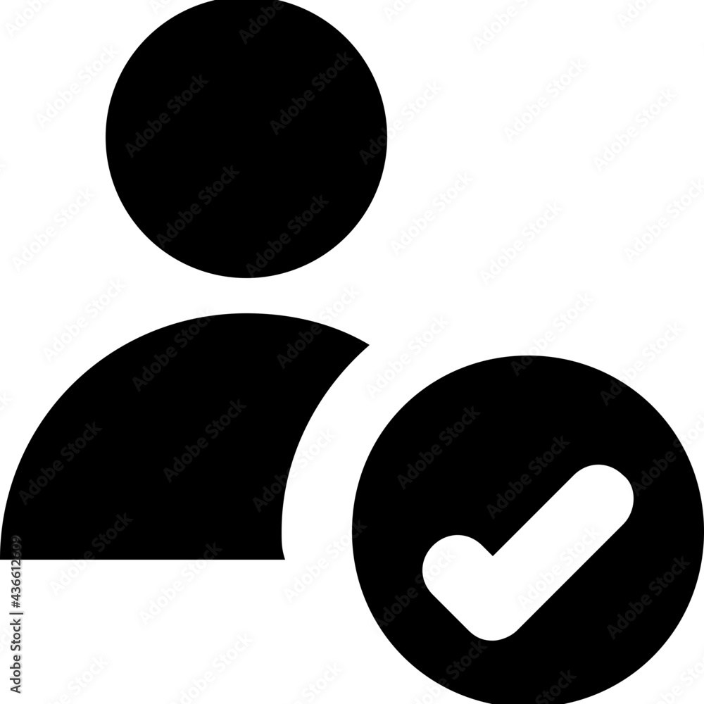 User Glyph Vector Icon User Glyph Vector Icon