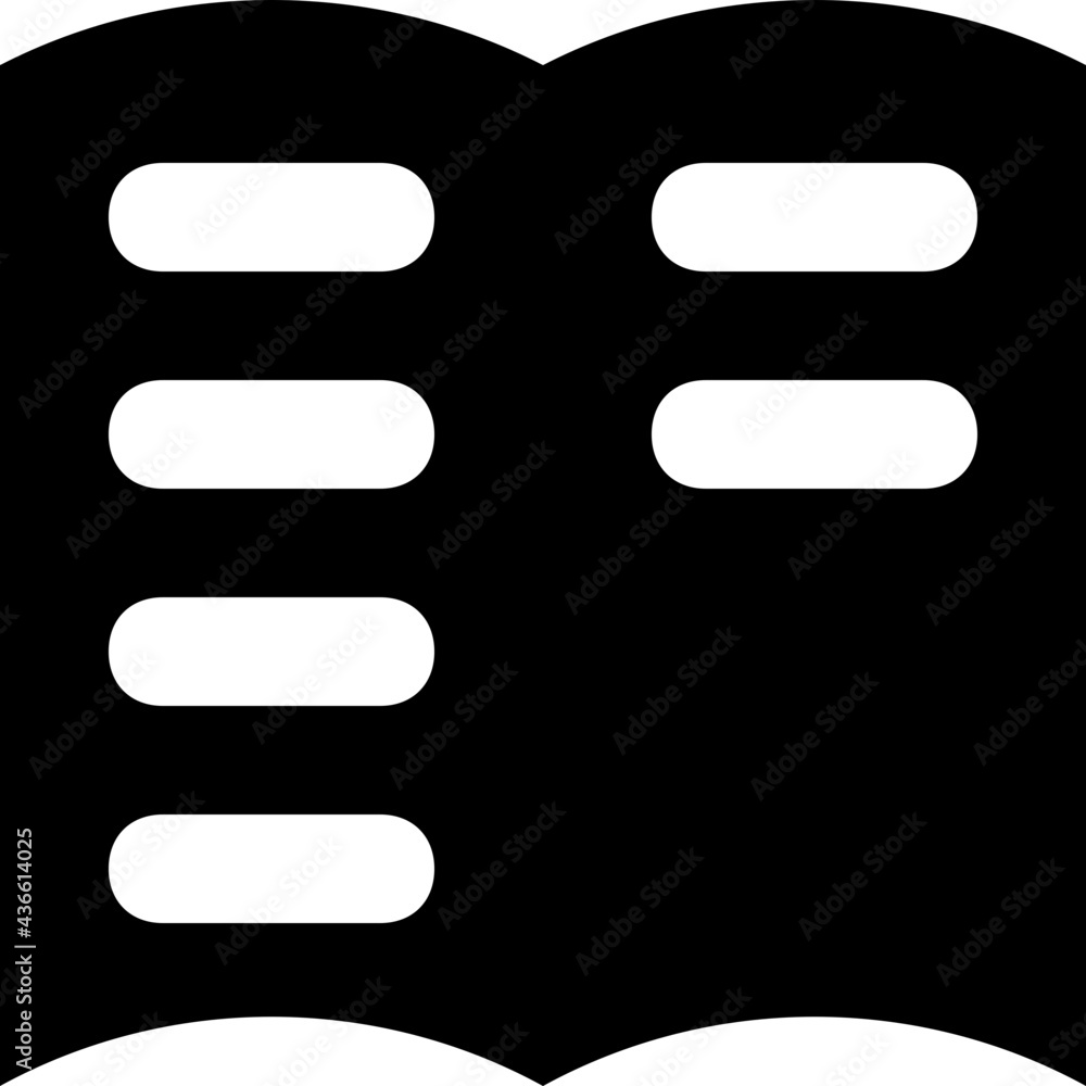 Obraz premium Lesson Glyph Vector Icon