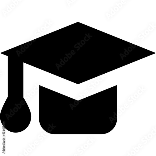 Mortarboard Glyph Vector Icon