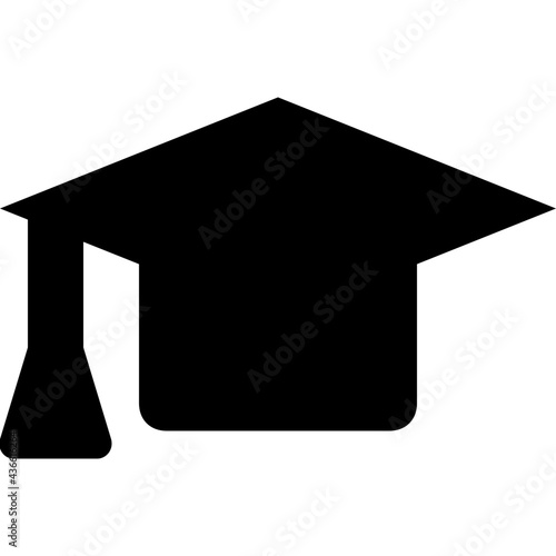 Mortarboard Glyph Vector Icon