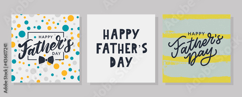 Happy father's day. Lettering. Banner Sale Brush text pattern vector