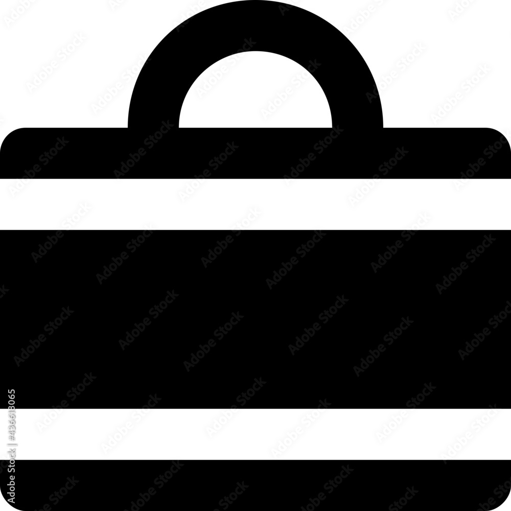 Briefcase Glyph Vector Icon Briefcase Glyph Vector Icon
