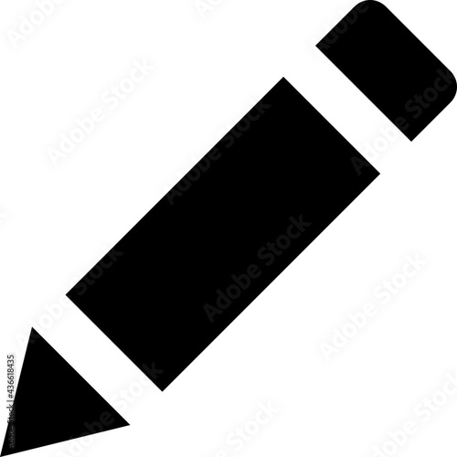 Pencil Glyph Vector Icon