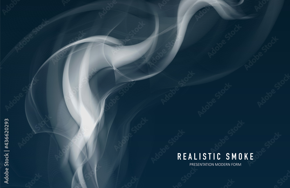 Realistic smoke background - obrazy, fototapety, plakaty 