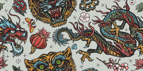 Photography Tigers and dragons