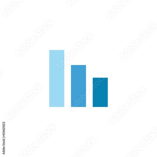 Free Download Simple growth or analytics blue color line icon. Statistical chart concept. Flat style isolated symbol, used for: illustration, logo, mobile, app, emblem, design, web, site, ui, ux. Vector EPS 10 - GFXLoad