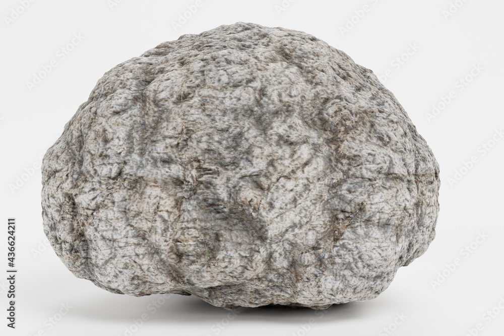 Fototapeta premium Realistic 3D Render of Rock Stone