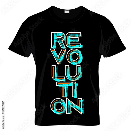 Revolution Graphic T Shirt Design Vector