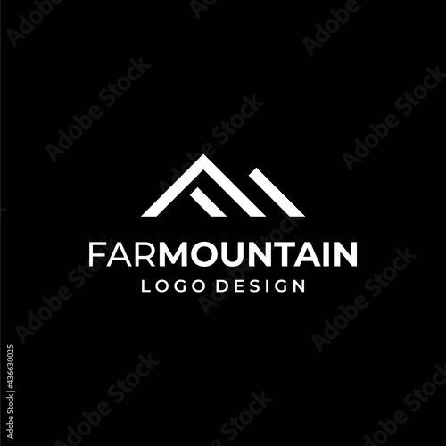 Modern and clean logo about FM letters and mountains.
EPS10, Vector.