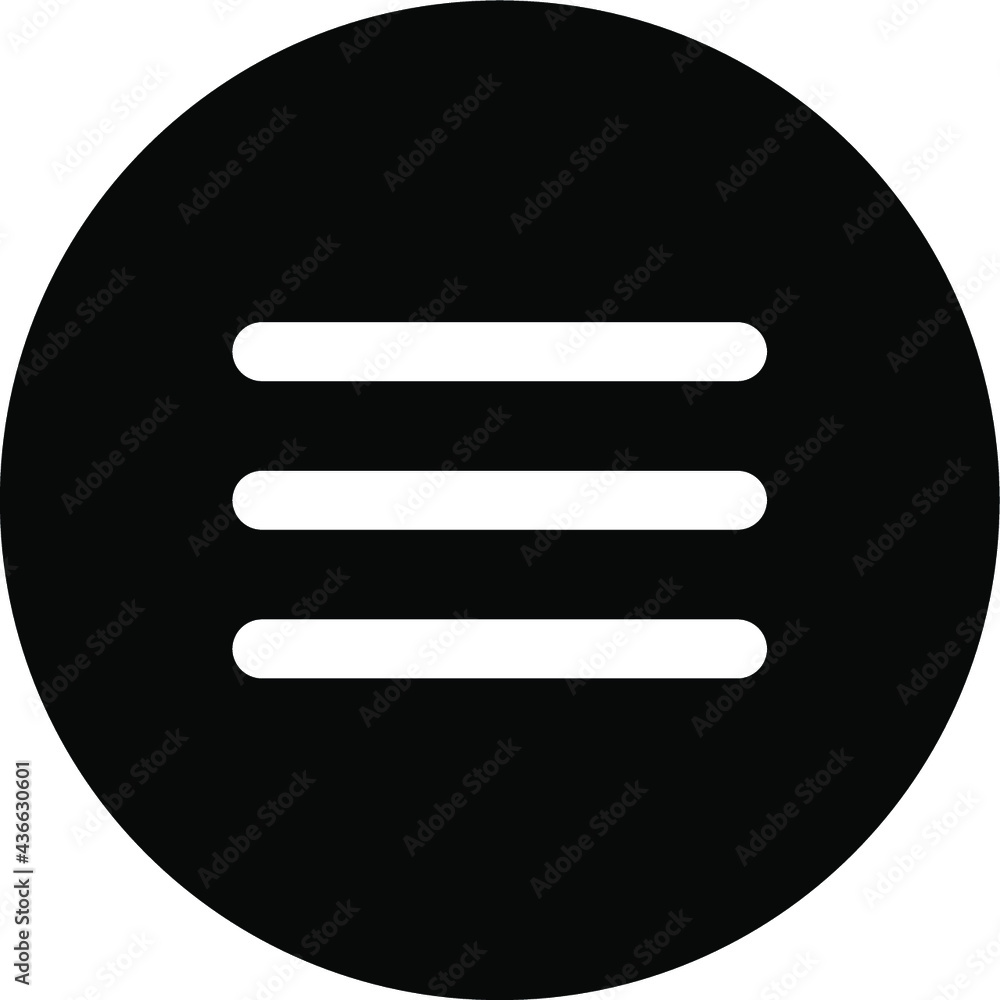 hamburger menu icon vector illustration isolated hamburger menu icon vector illustration isolated