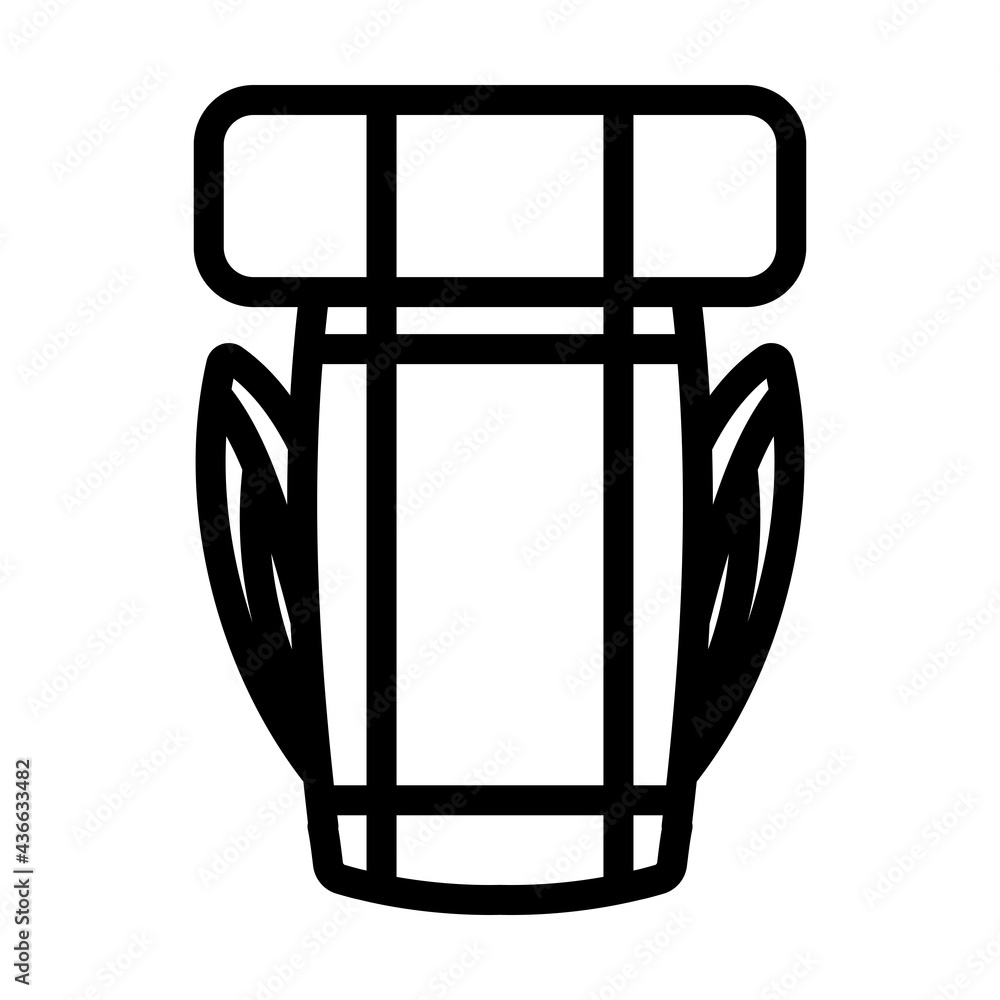 Icon Of Camping Backpack Icon Of Camping Backpack