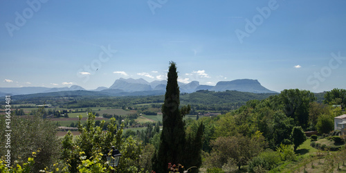 Paysage panoramique de la Drôme photo