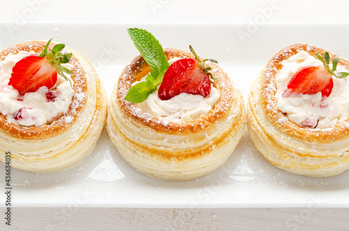 Puff pastry stuffed