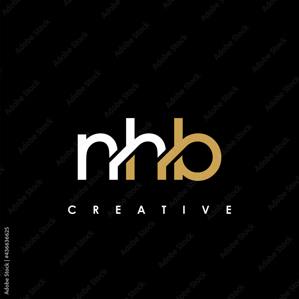 NHB Letter Initial Logo Design Template Vector Illustration NHB Letter Initial Logo Design Template Vector Illustration