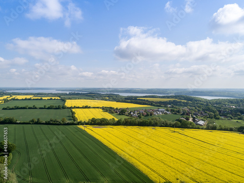 Raps, Ratzeburger See, Luftbild photo