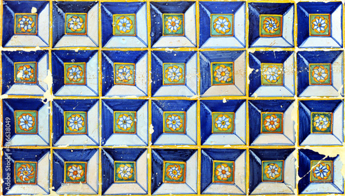 Azulejos antiguos hechos en Sevilla de estilo 