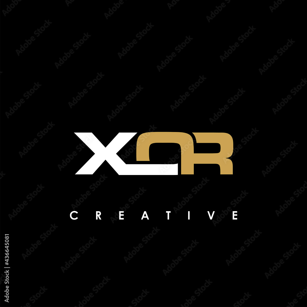 XOR Letter Initial Logo Design Template Vector Illustration XOR Letter Initial Logo Design Template Vector Illustration
