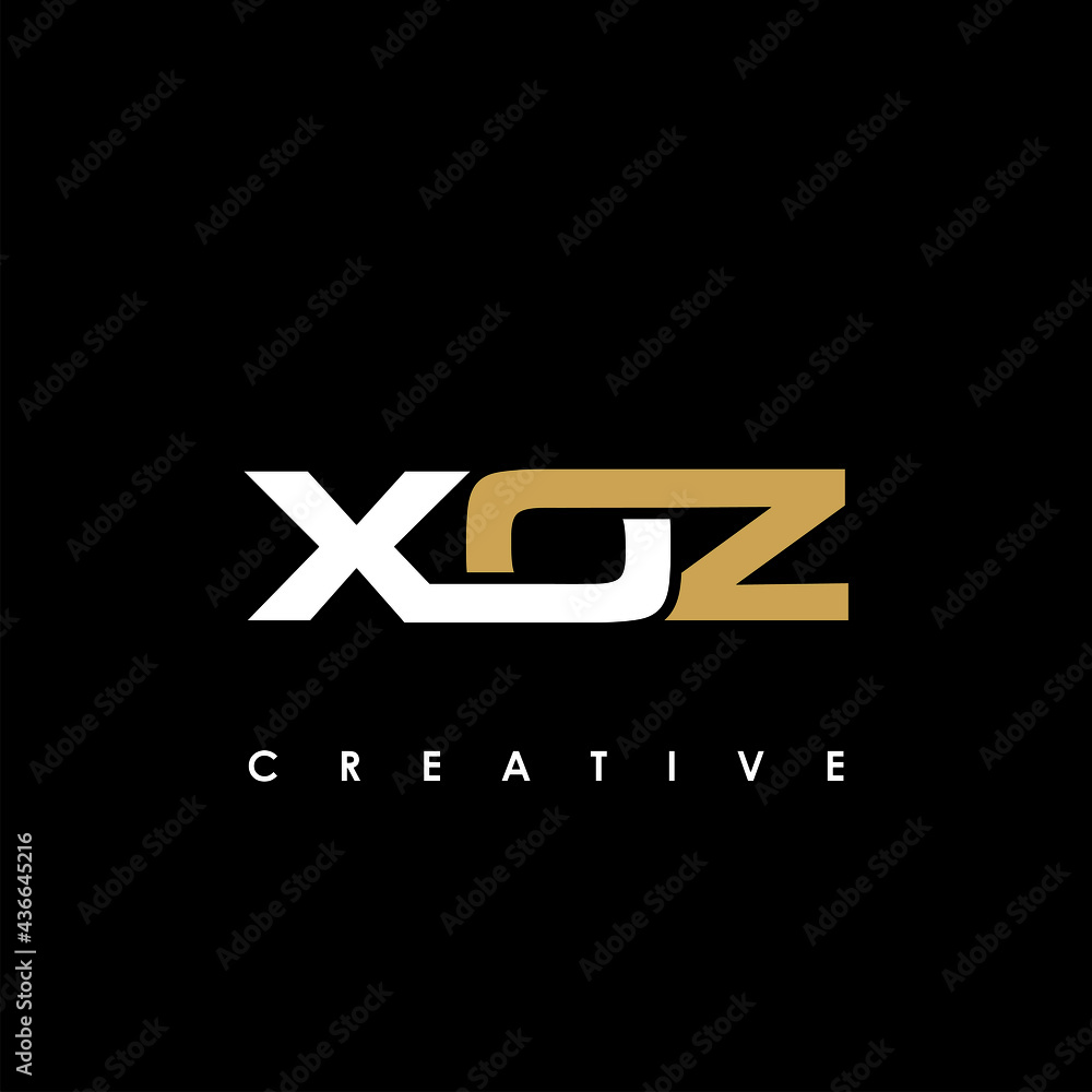 Fototapeta premium XOZ Letter Initial Logo Design Template Vector Illustration