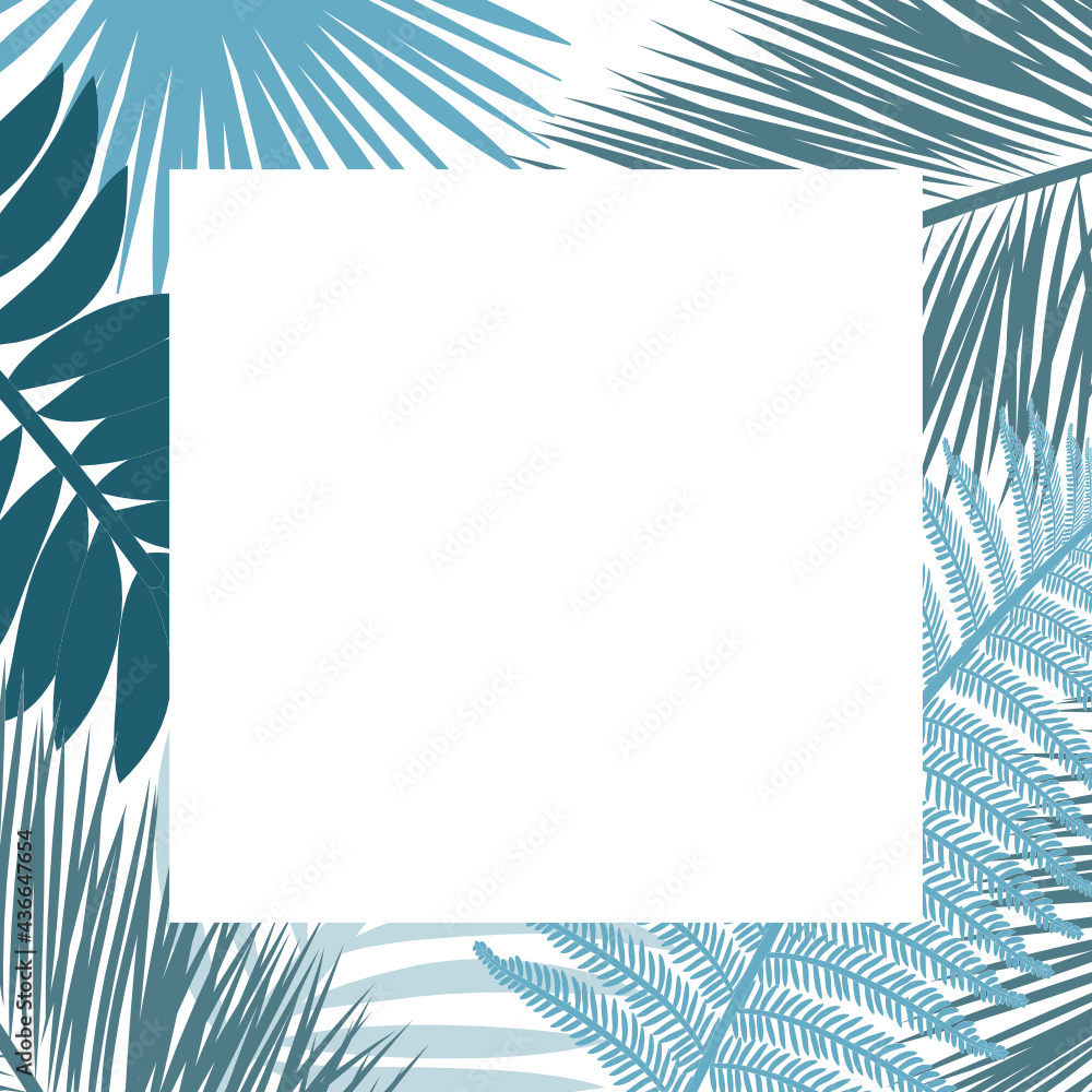 Obraz premium palm leaves background