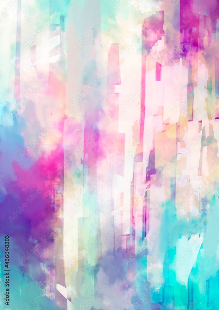 幻想的なカラフルな縦線の水彩テクスチャ背景 Stock Illustration Adobe Stock 幻想的なカラフルな縦線の水彩テクスチャ背景 Stock Illustration Adobe Stock