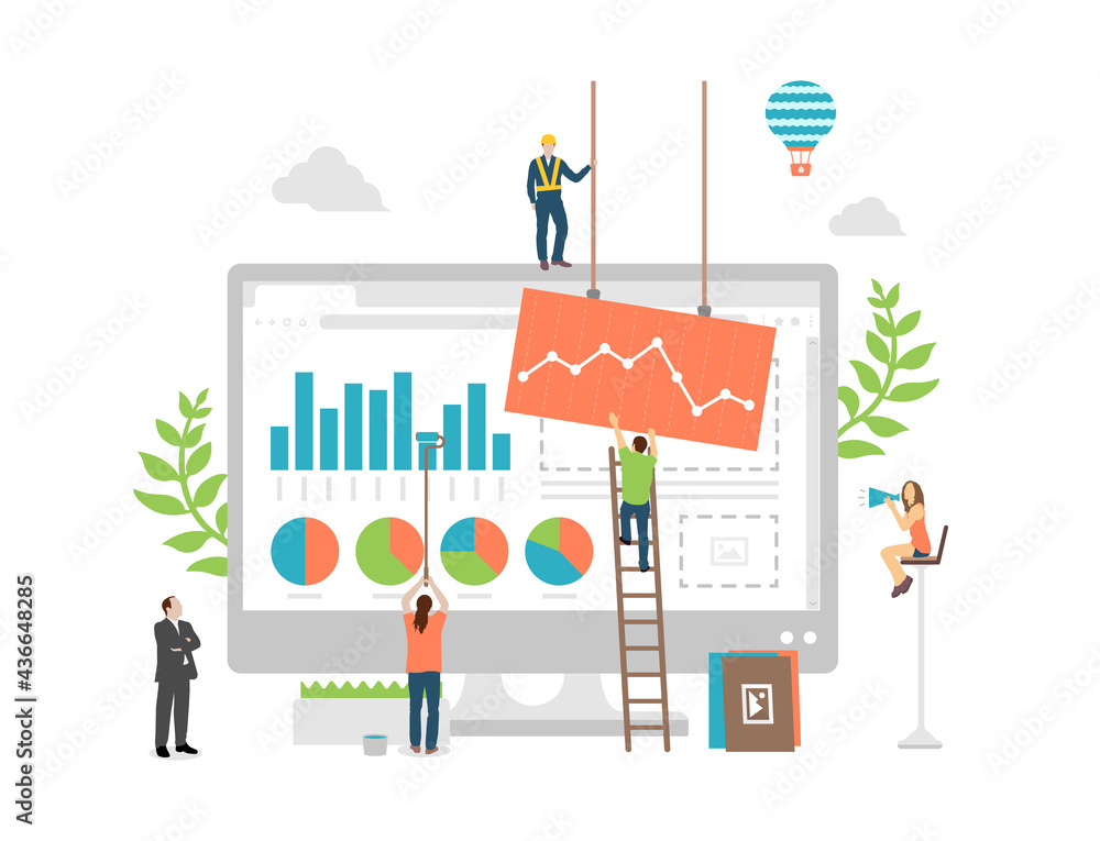 Data analysis concept vector illustration Data analysis concept vector illustration