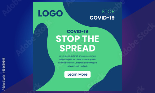 Corona Virus Vaccine Social Media, Stop Covid-19 concept, Prevention of Covid-19, People keeping distance for infection risk and disease, Coronavirus, Vector Illustration, Stock Illustration