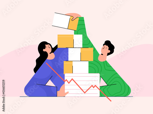 Reduce Churn and Build Better Products Vector Illustration