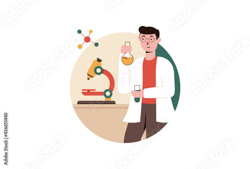 Laboratory Test Vector Illustration