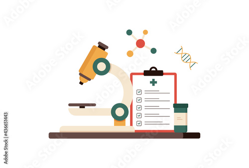 Laboratory Test Vector Illustration
