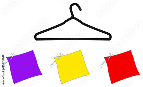 accessoires symbole concept textile vêtement