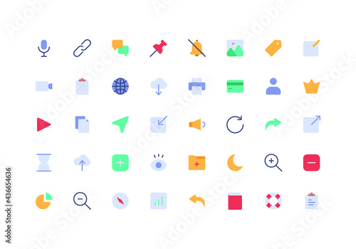 User Interface Flat Icon Set